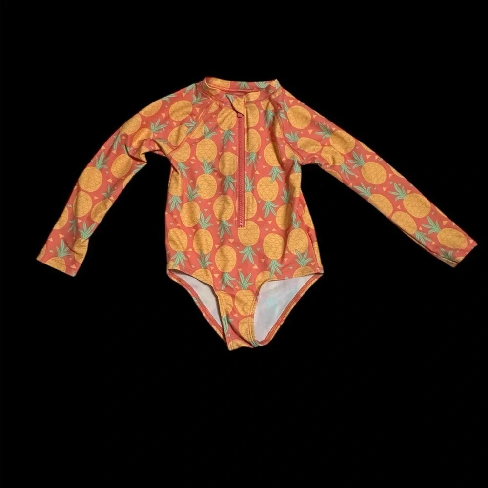 3T Old Navy Toddler Swimsuit Pineapple Orange k227